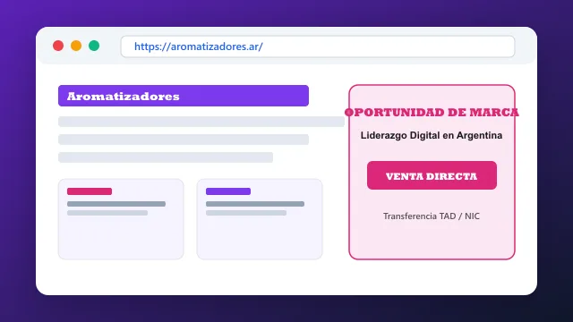 Modelo de aplicación comercial y proyectos digitales para aromatizadores.ar
