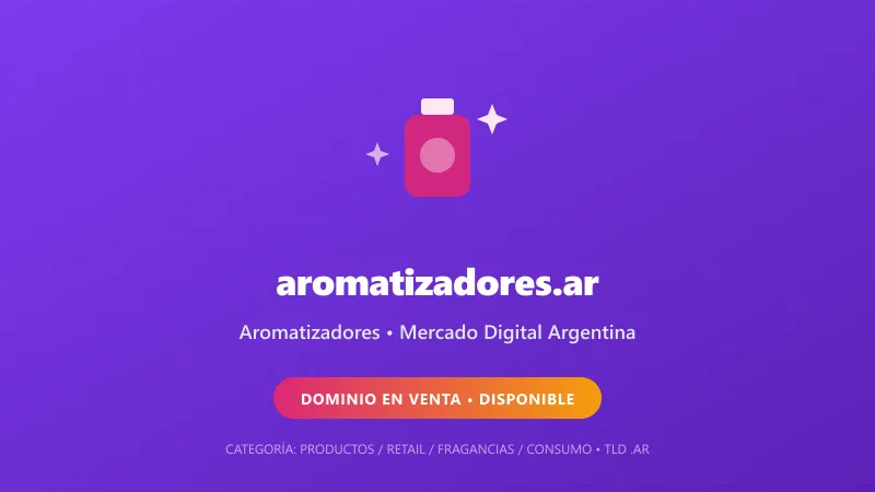 Identidad gráfica y activo digital para Aromatizadores en Argentina